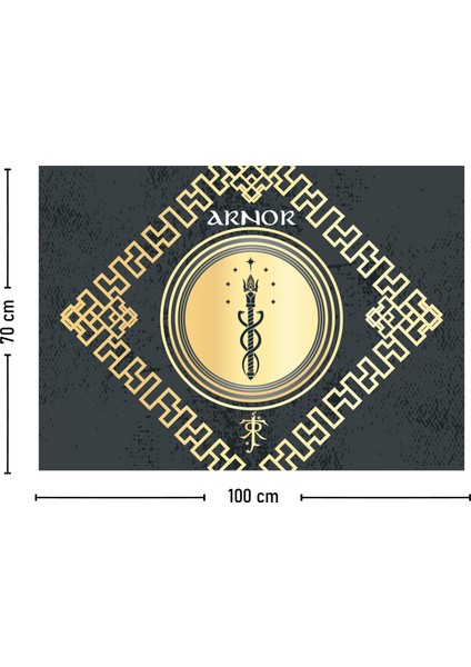 Yüzüklerin Efendisi Arnor Tolkien Duvar Örtüsü Halısı fiyatları