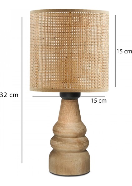 Natural Doğal Bambu Hazeran Rattan Başlık Ahşap Abajur Ayd-3674 modelleri
