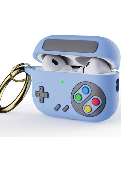 Airpods Pro 3.nesil ile Uyumlu Kulaklık Kılıfı Yumuşak Soft Dokunuş Retro Görünümlü Nint-Endo