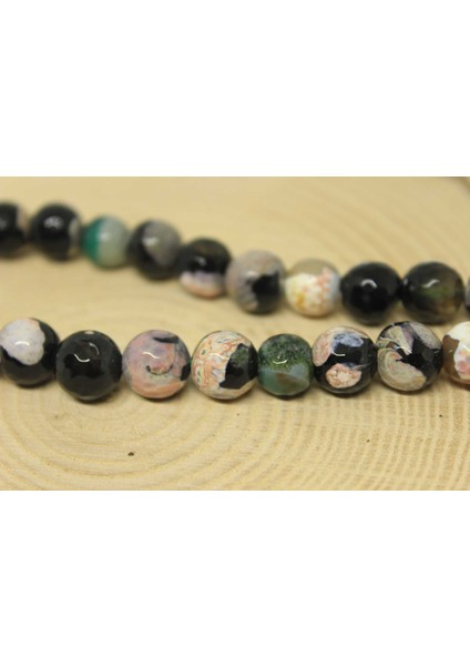 Akik Taşı Faset Kesim Yarım Dizi 10MM (22425) (18CM Uzunluğundadır) modelleri