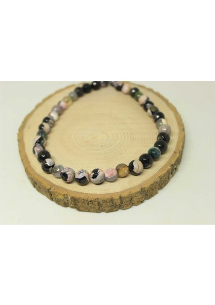 Akik Taşı Faset Kesim Yarım Dizi 10MM (22425) (18CM Uzunluğundadır) indirimleri