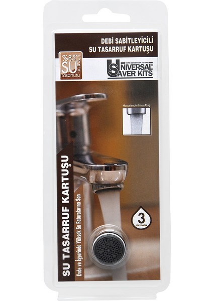 Mannesman UNIVERSAL® SuTasarruf Kartuşu - 3 Litre/Dakika Akışlı