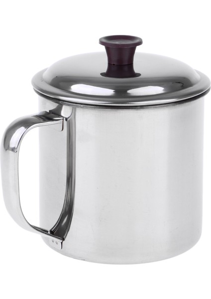 Paslanmaz Çelik Orijinal Yeniden Kullanılabilir Kahve Kahve Kahve Yalıtımlı Seyahat Kupa Aracı 11CM Kapak (Yurt Dışından)