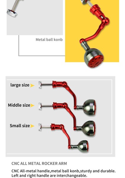 Balık Tutma Makarası Metal Kollu Rocker Düğmesi Aksesuarları (Yurt Dışından) indirimleri