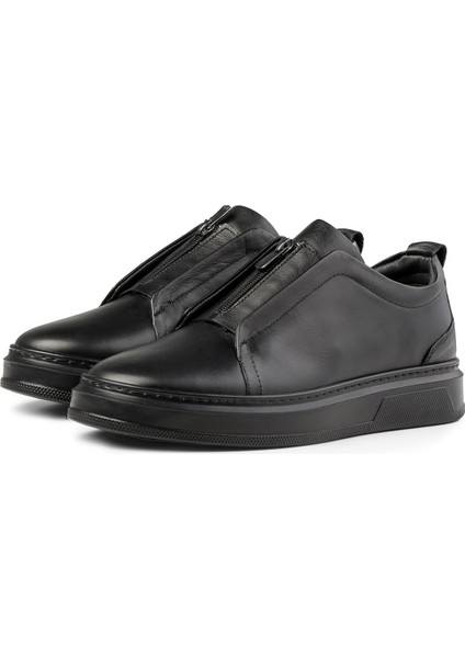 Ventu Erkek Hakiki Deri Sneaker, Fermuarlı Sneaker, Hakiki Deri Sneaker, Erkek Sneaker
