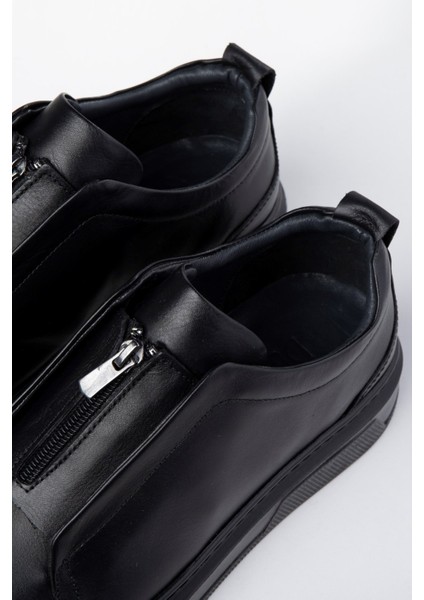 Ventu Erkek Hakiki Deri Sneaker, Fermuarlı Sneaker, Hakiki Deri Sneaker, Erkek Sneaker