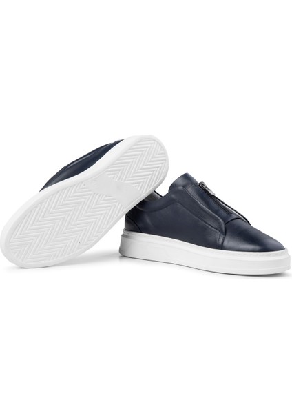 Ventu Erkek Hakiki Deri Sneaker, Fermuarlı Sneaker, Hakiki Deri Sneaker, Erkek Sneaker modelleri