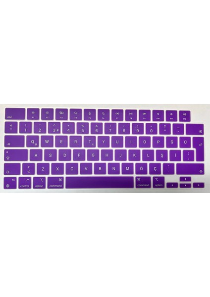 Macbook Air 15 Inç A2941 M2 Max 2023 A3114 M3 2024 A3241 M4 2025 Türkçe Q Silikon Klavye Koruyucu MOR fırsatları