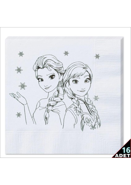 Frozen Peçete, 16 Adet - Gümüş fiyatları
