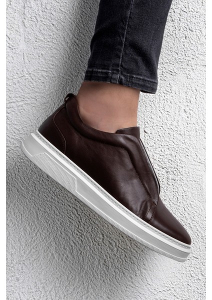Espo Erkek Hakiki Deri Sneaker, Lastikli Sneaker, Hakiki Deri Sneaker, Erkek Sneaker