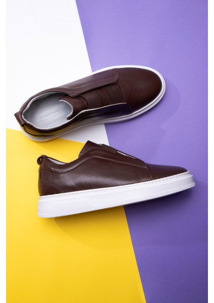 Espo Erkek Hakiki Deri Sneaker, Lastikli Sneaker, Hakiki Deri Sneaker, Erkek Sneaker