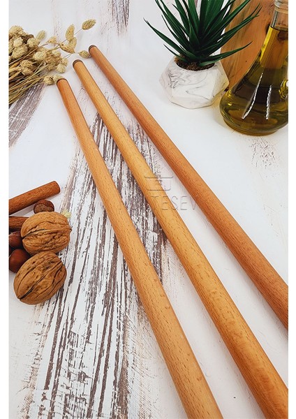 Ahşap Oklava Hamur Açma Oklavası Hamur Şekillendirici 3 Lü Set ( 50 Lik - 60 Lık 70 Lik) fiyatları