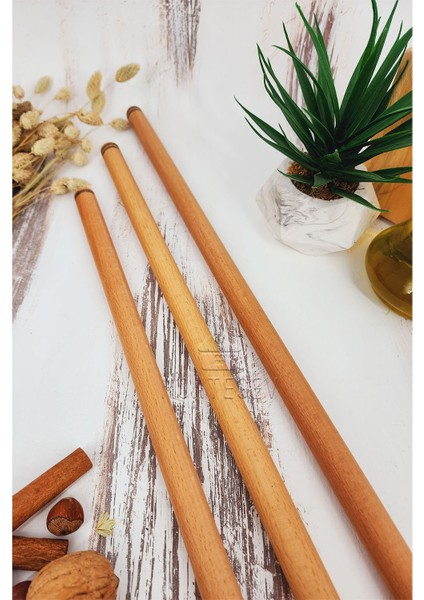Ahşap Oklava Hamur Açma Oklavası Hamur Şekillendirici 3 Lü Set ( 60 Lık - 70 Lik - 80 Lik) modelleri