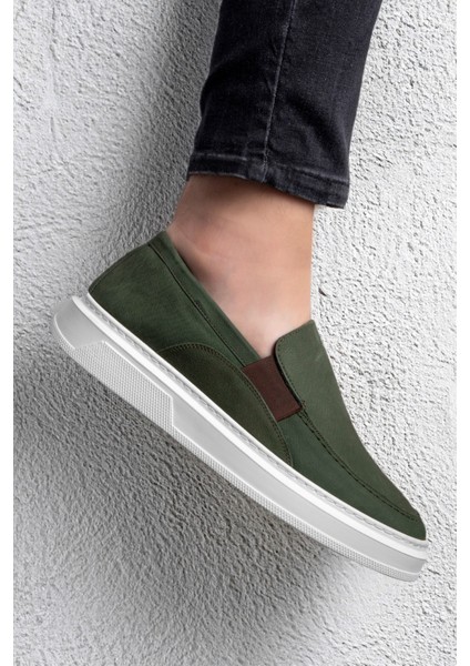 Menta Erkek Hakiki Deri Nubuk Sneaker, Loafer Sneaker, Hakiki Deri Sneaker, Erkek Snaker