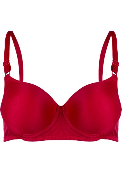 Kadın Bordo Dolgulu Balenli Ayarlanabilir Askılı Sütyen T4322M001107