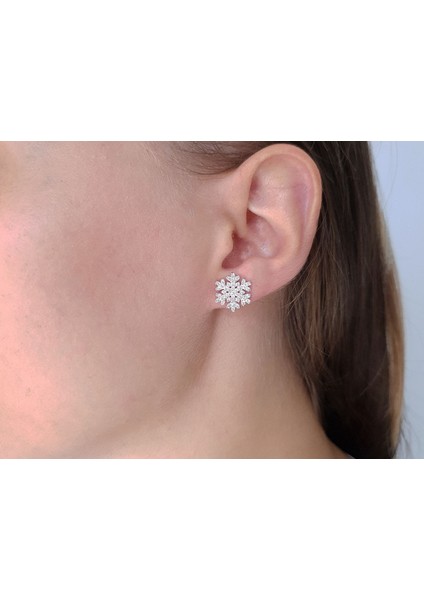 Pırlanta Kar Tanesi Küpe | Gırantaş Diamond