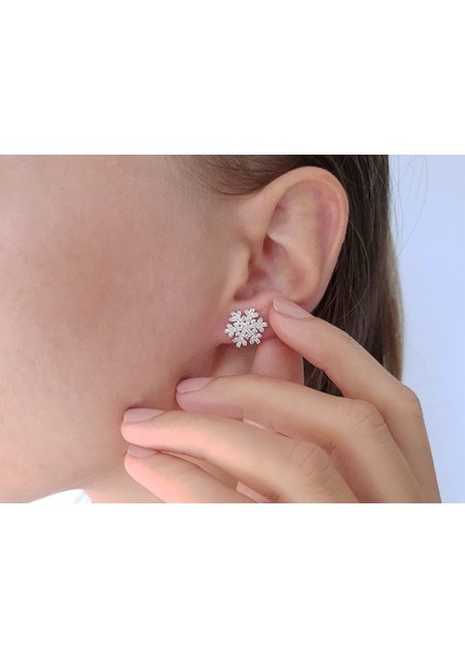Pırlanta Kar Tanesi Küpe | Gırantaş Diamond