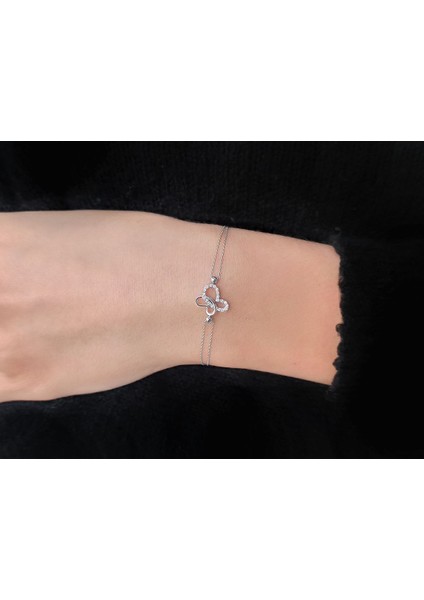 Pırlanta Taşlı Kelebek Bileklik | Gırantaş Diamond