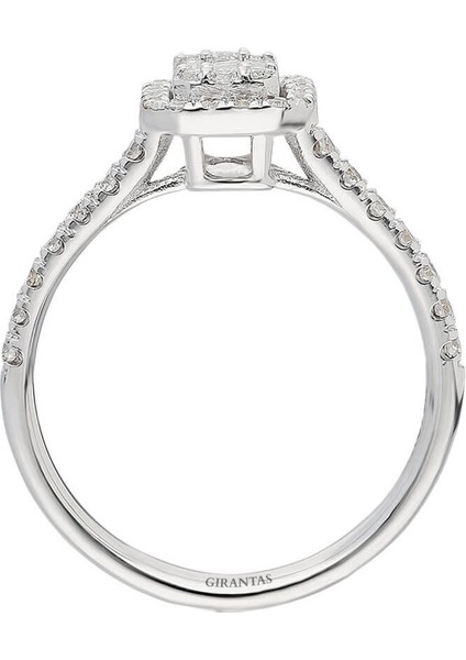 0,32 Karat Baget Pırlanta Yüzük | Gırantaş Diamond