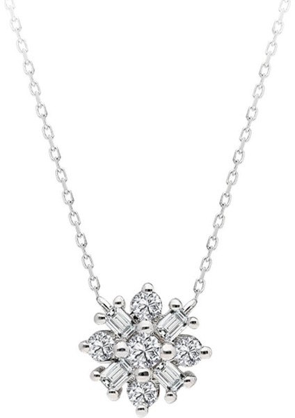 Capella Yıldızı Baget Pırlanta Kolye | Gırantaş Diamond