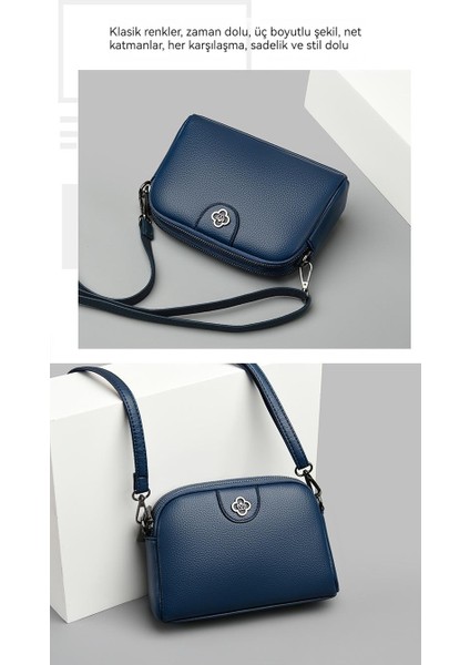 Bayanlar Moda Yumuşak Deri Telefon Çantası Omuz Messenger Çanta (Yurt Dışından)