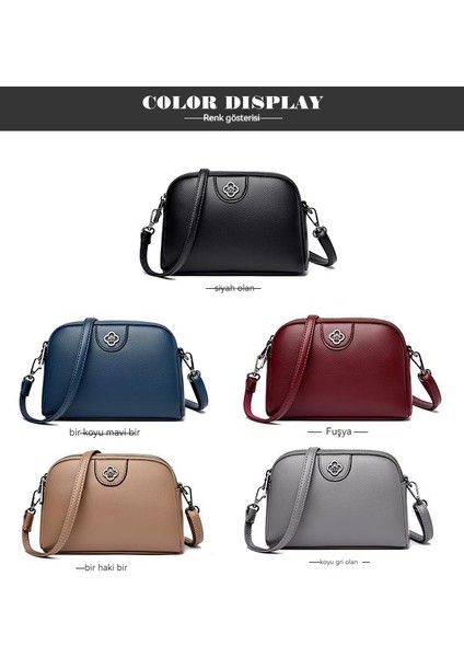 Bayanlar Moda Yumuşak Deri Telefon Çantası Omuz Messenger Çanta (Yurt Dışından)