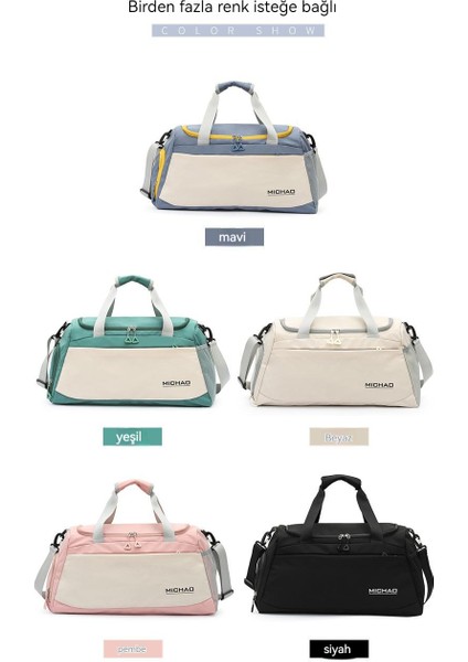 Büyük Kapasiteli Yoga Fitness Çantası Seyahat Çantası Kuru ve Islak Ayırma Su Geçirmez Yüzme Çantası (Yurt Dışından) indirimleri