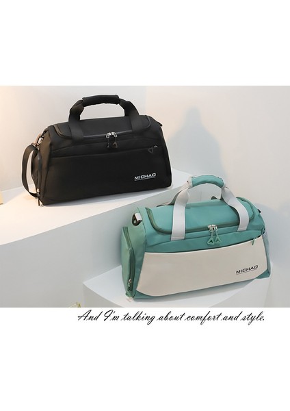 Büyük Kapasiteli Yoga Fitness Çantası Seyahat Çantası Kuru ve Islak Ayırma Su Geçirmez Yüzme Çantası (Yurt Dışından) modelleri