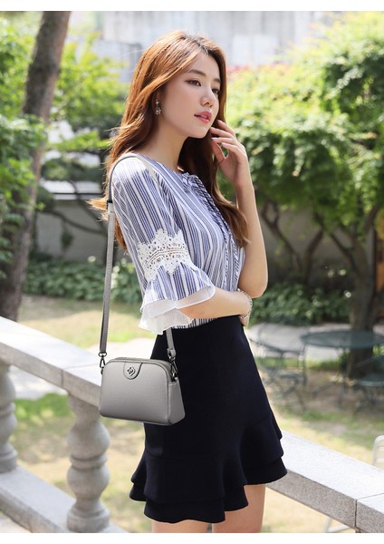 Bayanlar Moda Yumuşak Deri Telefon Çantası Omuz Messenger Çanta (Yurt Dışından)