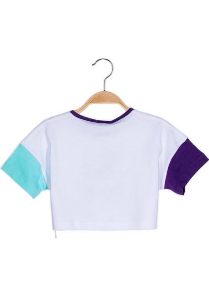 Kız Çocuk Baskılı Crop Tshirt