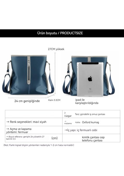 Erkek Omuz Çantası Günlük Messenger Çanta Trendy Erkek Sırt Çantası (Yurt Dışından) fırsatları