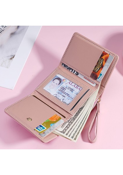 Bayanlar Cüzdan Kız Kısa Moda Basit Bozuk Para Cüzdanı (Yurt Dışından)