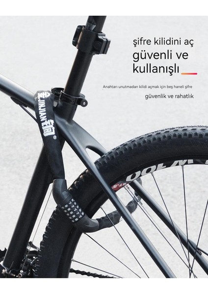 Bisiklet Kilidi Şifreli Kilit Zincir Kilidi (Yurt Dışından) fiyatları