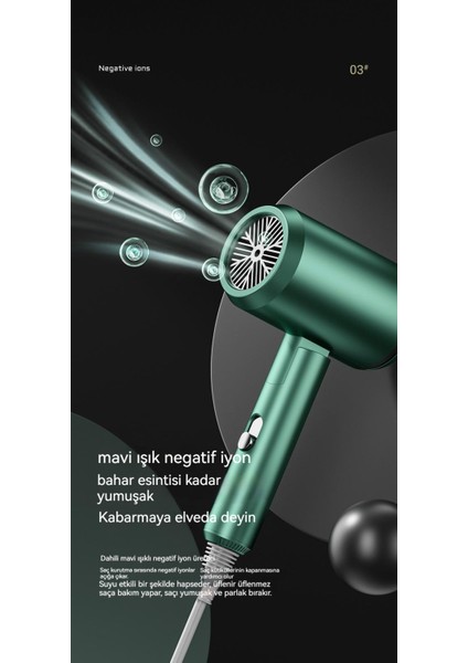 Katlanır Yüksek Güçlü Saç Kurutma Makinesi Ev Iyon Bakım Saç Kurutma Makinesi (Yurt Dışından)