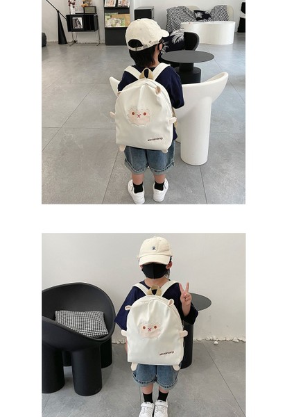 Sevimli Kuzu Kanvas Sırt Çantası Anaokulu Okul Çantası (Yurt Dışından) modelleri