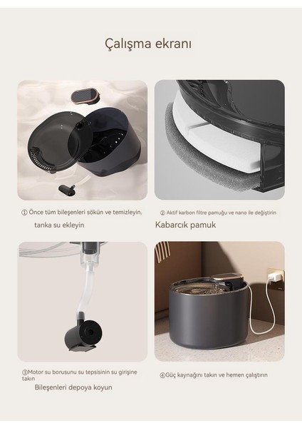 Akıllı Pet Içme Çeşmesi Otomatik Sirkülasyon Filtrasyon Kedi Canlı Su Makinesi (Yurt Dışından) modelleri