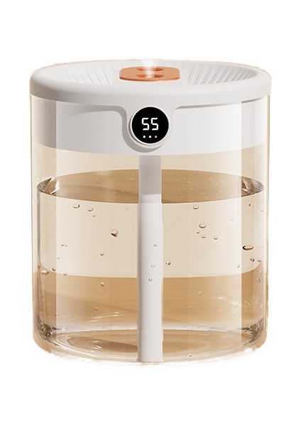 2l Çift Sprey Nemlendirici USB Büyük Kapasiteli Ev Sessiz Gece Lambası Dijital Ekran Nemlendirici (Yurt Dışından)