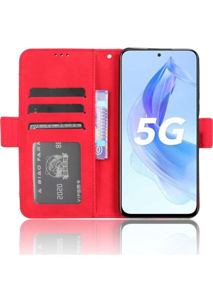 Honor X50I Birden Fazla Kart Yuvası Telefon Kasası Pu Deri Telefon Kapağı Stand Cüzdanı (Yurt Dışından)