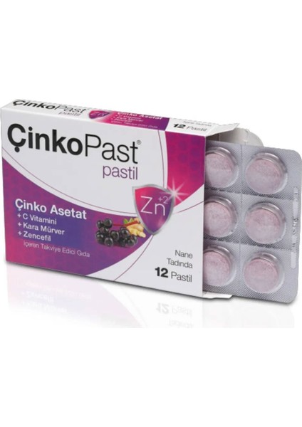 Nane Zencefil Kara Mürver Pastil 12'li fiyatları