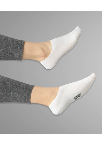 Kadın ve Erkek Görünmez 6lı Çorap No Show Kaymaz Organik Pamuklu Siyah Beyaz Çarık Çorapl fiyatları