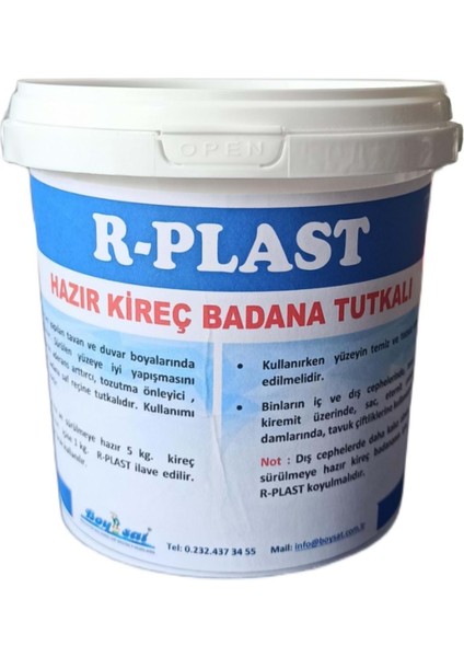 R-Plast Hazır Kireç Badana Tutkalı 1 kg