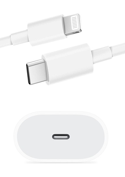 Iphone Apple Uyumlu Lightning Şarj Aleti Kablosu ve Adaptör Hızlı Şarj Etme Cihazı