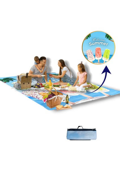 Plaj Çantası,Plaj Havlusu, Plaj Battaniyesi, Kamp Malzemeleri, Piknik Örtüsü, Plaj Seti, Yer ve Plaj Minderi 150CM-200CM fiyatları