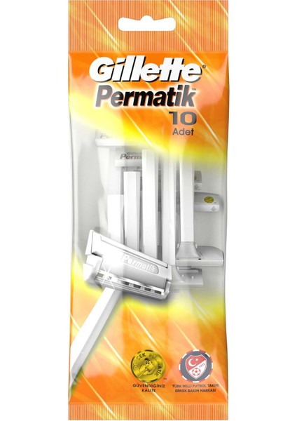 Gillette Permatik Kullan At Tıraş Bıçağı 10'lu modelleri