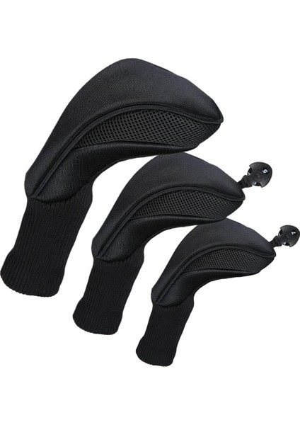 3 Adet Golf 5 Woods Sürücü Headcover Mil Koruyucu Siyah (Yurt Dışından) fırsatları
