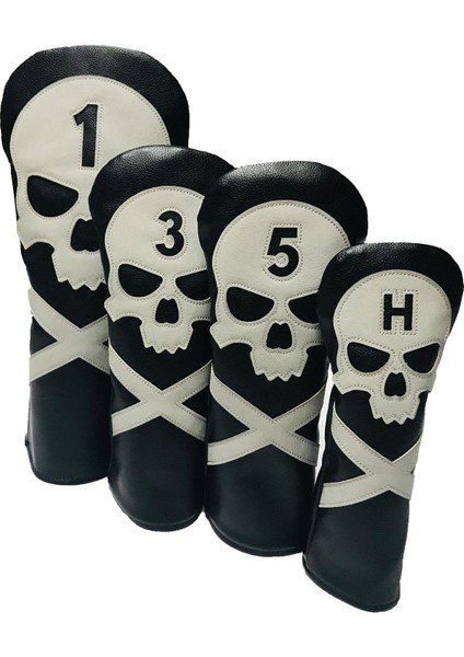 4 Adet Pu Golf Kulübü Kafa Kapakları Seti /5 Ut Fairway Woods Headcovers 16X37CM 13X30CM 10.5X26CM (Yurt Dışından)