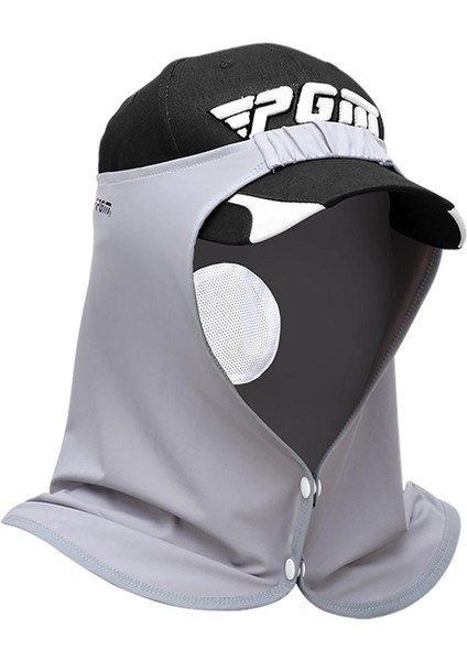 Golf Hızlı Kuruyan Nefes Alabilen Ipek Fular Serin Hafif Unisex Balaclava Açık Gri (Yurt Dışından)