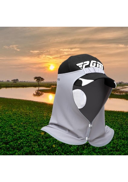 Golf Hızlı Kuruyan Nefes Alabilen Ipek Fular Serin Hafif Unisex Balaclava Açık Gri (Yurt Dışından) modelleri