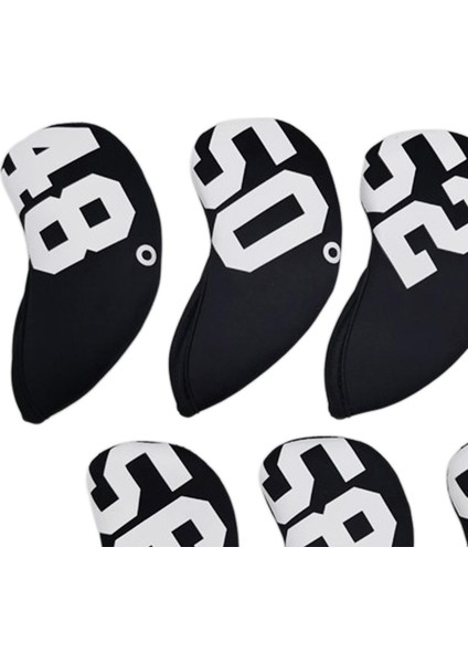 7x Çizik Anti-Golf Kulübü Headcover Demir Kafa Kapağı Dayanıklı Seyahat Siyahı (Yurt Dışından) indirimleri