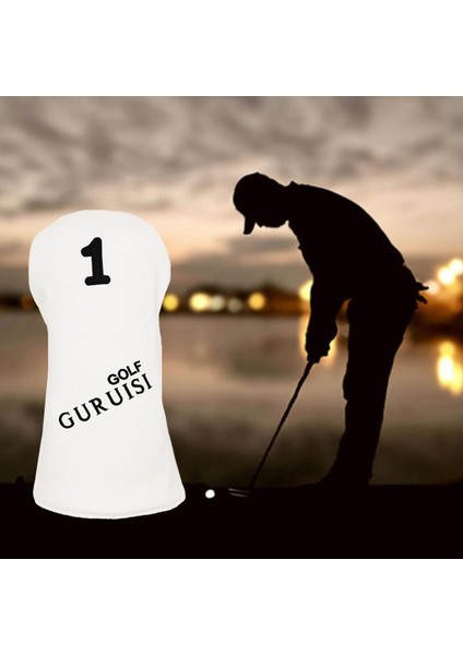 Dayanıklı Pu Golf Kapağı Fairway Hibrid Headcover Unisex Astar Kılıf Beyaz 1 37X15CM (Yurt Dışından) modelleri